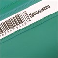 Скоросшиватель пластиковый с перфорацией BRAUBERG, А4, 140/180 мкм, зеленый, 226581 226581