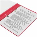 Скоросшиватель пластиковый с перфорацией STAFF, А4, 100/120 мкм, красный, 271718 271718