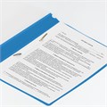 Скоросшиватель пластиковый ЮНЛАНДИЯ, А4, 130/180 мкм, голубой, 228678 228678