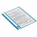 Скоросшиватель пластиковый ЮНЛАНДИЯ, А4, 130/180 мкм, голубой, 228678 228678