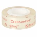 Клейкие ленты 19 мм х 33 м КРИСТАЛЬНЫЕ, BRAUBERG, КОМПЛЕКТ 2 шт., европодвес, 227261 227261