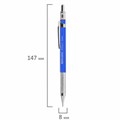 Карандаш механический 0,5 мм + грифели HB 24 штуки на блистере, BRAUBERG "METALLIC-X 05", металлические детали, 181965 181965