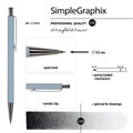 Карандаш механический 0,5 мм, BRUNO VISCONTI "SimpleGraphix", металлический корпус, ассорти, 21-0058 181992
