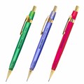 Карандаш механический 0,5 мм, HB, BRAUBERG EXTRA GOLD, ластик, корпус SOFT TOUCH, ассорти, 181963 181963