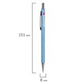 Карандаш механический 0,5 мм, HB, BRAUBERG OCEAN BLUE, металлический корпус, 181978 181978