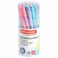 Карандаш механический цанговый 2 мм, BRAUBERG "Grade" PASTEL, HB, встроенная точилка, корпус ассорти, 181961 181961
