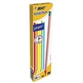 Карандаш чернографитный BIC, 1 шт., "Evolution Stripes", HB, с ластиком, корпус ассорти, 8960342 180921