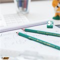 Карандаш чернографитный BIC, 1 шт., "Evolution", HB, с ластиком, корпус зеленый, 8803323 180094