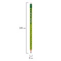 Карандаш чернографитный BRAUBERG "GREEN", 1 шт., HB, с ластиком, пластиковый, ассорти, 181746 181746