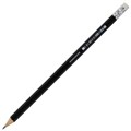 Карандаш чернографитный BRAUBERG "Style PRO", 1 шт., HB, с ластиком, корпус черный, 181723 181723