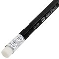 Карандаш чернографитный BRAUBERG "Style PRO", 1 шт., HB, с ластиком, корпус черный, 181723 181723