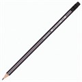 Карандаш чернографитный BRAUBERG "Style", 1 шт., HB, с ластиком, корпус черно-серый, 181717 181717