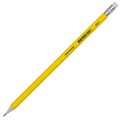 Карандаш чернографитный BRAUBERG, 1 шт., "Fluor", НВ, с ластиком, корпус неоновый ассорти, заточенный, 180613 180613