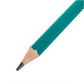 Карандаш чернографитный STAFF "EVERYDAY" BLP-963, 1 шт., НВ, с ластиком, пластиковый, зеленый корпус, 180963 180963