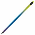 Карандаш чернографитный с ластиком BRAUBERG "GRADE Metallic", 1 шт., HB, трехгранный, 182000 182000