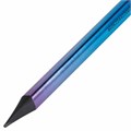 Карандаш чернографитный с ластиком BRAUBERG "GRADE Metallic", 1 шт., HB, трехгранный, 182000 182000