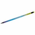 Карандаш чернографитный с ластиком BRAUBERG "GRADE Metallic", 1 шт., HB, трехгранный, 182000 182000
