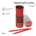 Карандаш чернографитный утолщенный BRUNO VISCONTI "HappyGraphix Jumbo", "Fresh & fruity. Гранат", 4В, 21-0062/04 181990