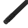 Карандаши чернографитные BRAUBERG НАБОР 6 шт., "Black Jack", НВ, с резинкой, черные, дерево, заточенные, 180608 180608
