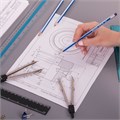 Набор карандашей чернографитных BRAUBERG "GX-100" 4 шт., HB, с ластиком, корпус синий, 181721 181721