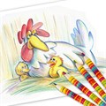 Карандаш с многоцветным грифелем ЮНЛАНДИЯ MAGIC, 1 шт., туба, шестигранный, утолщенный грифель 5 мм, натуральное дерево, 181373 181373