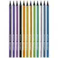 Карандаши цветные BRAUBERG METALLIC, 12 цветов металлик, трехгранные, грифель 3 мм, черное дерево, 181853 181853