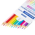 Карандаши цветные BRAUBERG PASTEL, 12 пастельных цветов, трехгранные, грифель 3 мм, натуральное дерево, 181850 181850