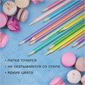 Карандаши цветные BRAUBERG PASTEL, 12 пастельных цветов, трехгранные, грифель 3 мм, натуральное дерево, 181850 181850
