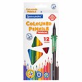 Карандаши цветные BRAUBERG PREMIUM 12 цветов + 1 чернографитный карандаш, трехгранные, грифель 3 мм, 181936 181936
