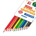 Карандаши цветные BRAUBERG PREMIUM, 12 цветов, шестигранные, грифель 3 мм, 181666 181666