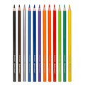 Карандаши цветные BRAUBERG PREMIUM, 12 цветов, шестигранные, грифель 3,3 мм, натуральное дерево, 181656 181656