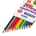 Карандаши цветные BRAUBERG PREMIUM, 12 цветов, шестигранные, грифель 3,3 мм, натуральное дерево, 181656 181656