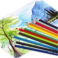 Карандаши цветные BRAUBERG PREMIUM, 12 цветов, шестигранные, грифель 3,3 мм, натуральное дерево, 181656 181656
