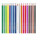 Карандаши цветные BRAUBERG PREMIUM, 18 цветов, трехгранные, грифель 3,3 мм, натуральное дерево, 181652 181652
