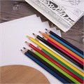 Карандаши цветные BRAUBERG PREMIUM, 24 цвета, шестигранные, грифель 3 мм, 181668 181668