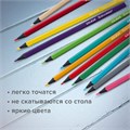 Карандаши цветные BRAUBERG, 12 цветов, шестигранные, грифель 3,3 мм, черное дерево, 181856 181856