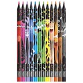 Карандаши цветные MAPED "COLOR PEP'S Black Monster", 12 цветов, трехгранные, 862612 181986