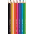 Карандаши цветные MAPED (Франция) "Color'Peps Star", 12 цветов, трехгранные, грифель 3 мм, натуральное дерево, 183212 180880