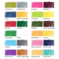 Карандаши цветные двусторонние BRAUBERG PREMIUM TWIN COLOUR, 12 штук, 24 цвета, шестигранные, грифель 3,3 мм, натуральное дерево, 181874 181874