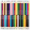 Карандаши цветные двусторонние BRAUBERG PREMIUM TWIN COLOUR, 24 шт., 48 цв., туба, шестигранные, грифель 3,3 мм, натуральное дерево, 181876 181876