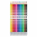 Карандаши цветные стираемые с ластиком MAPED (Франция) "Color'Peps Oops", 12 цветов, трехгранные, 832812 182116