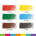 Карандаши цветные утолщенные BRAUBERG KIDS, 6 цветов, шестигранные, грифель 5 мм, натуральное дерево, 181877 181877