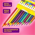 Карандаши цветные ЮНЛАНДИЯ "КАРНАВАЛ", 12 цветов, трехгранные, грифель 3 мм, 181684 181684