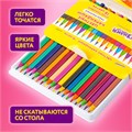 Карандаши цветные ЮНЛАНДИЯ "КАРНАВАЛ", 18 цветов, трехгранные, грифель 3 мм, 181685 181685