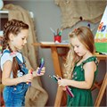 Карандаши цветные ЮНЛАНДИЯ "МИР ЖИВОТНЫХ", 24 цвета, шестигранные, грифель 3 мм, натуральное дерево, 181385 181385