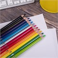 Карандаши цветные акварельные BRAUBERG PREMIUM AQUARELLE, 12 цветов, трехгранные, утолщенный грифель 4 мм, натуральное дерево, 181671 181671