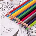 Карандаши цветные акварельные BRAUBERG PREMIUM AQUARELLE, 12 цветов, трехгранные, утолщенный грифель 4 мм, натуральное дерево, 181671 181671