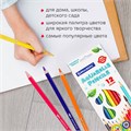 Карандаши цветные акварельные BRAUBERG PREMIUM AQUARELLE, 12 цветов, трехгранные, утолщенный грифель 4 мм, натуральное дерево, 181671 181671