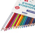 Карандаши цветные акварельные BRAUBERG PREMIUM AQUARELLE, 18 цветов, трехгранные, утолщенный грифель 4 мм, натуральное дерево, 181672 181672