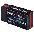 Ластик BRAUBERG "BlackJack", 40х20х11 мм, черный, прямоугольный, картонный держатель, 222466 222466